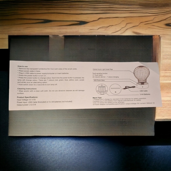 Mickey Mouse 3D LEF Touch Lamp, 7 Colors - Picture 10 of 12